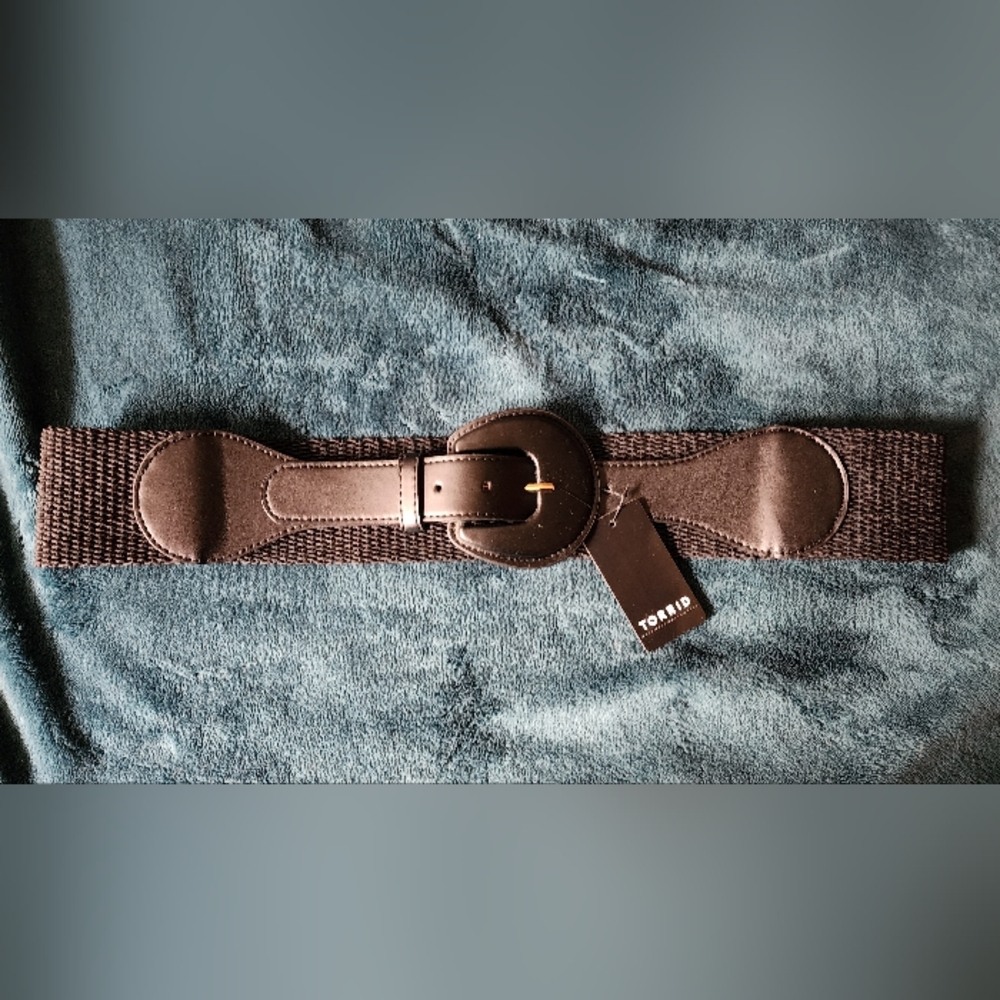 Torrid Black Buckle Elastic Belt